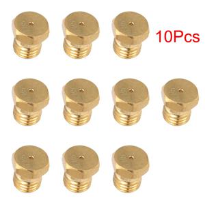 10pcs 황동 버너 노즐 M6 * 0.75 열 프로판 인젝터 변환 키트 요리 온수기 용 가스 주입 Eva 노즐
