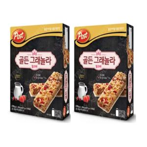 포스트 콘푸라이트 골든 그래놀라 밀크바 270g x 2개