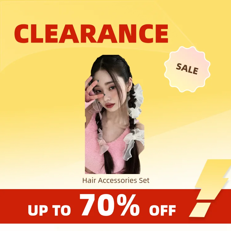 Clearance_Sweet Hairclips 메쉬 헤어 밴드 여성 순수한 욕망 슈퍼 요정 땋은 머리 활 머리핀 한국어 스 트리머 머리 장식 머리 A