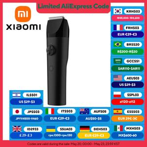 XIAOMI MIJIA 헤어 클리퍼, 180분 배터리 수명, IPX7 방수 티타늄 도금 세라믹 블레이드, 남성용 이발사 전문가용