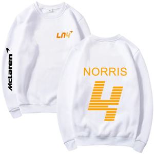 F1 Lando Norris 프린트 클래식 기본 라운드넥 맨투맨, 가을 및 겨울 남성 여성, 긴팔 캐주얼 패션 맨투맨
