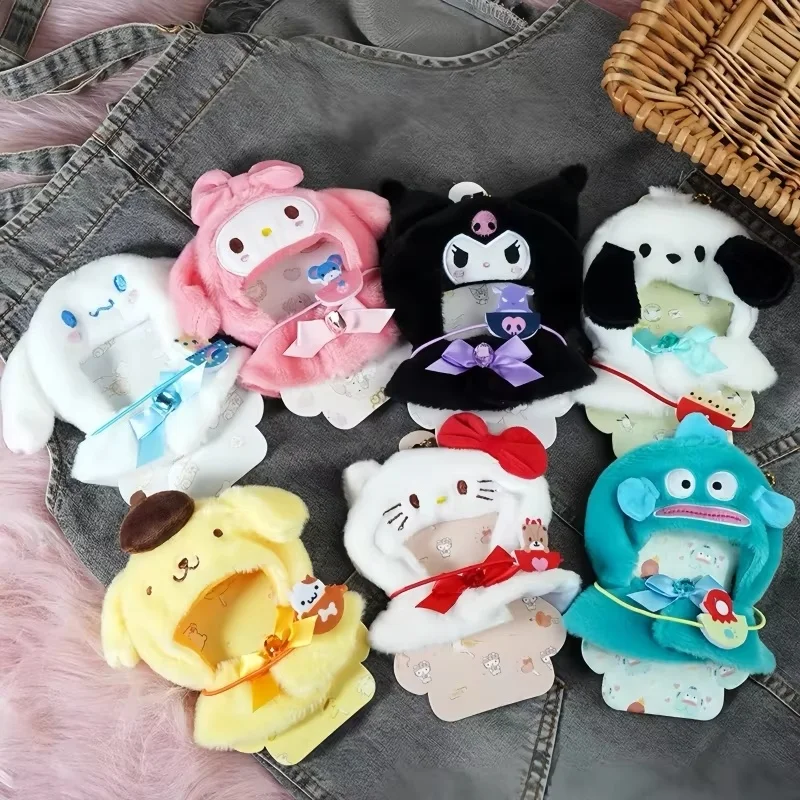 라부부 케이프 스커트 세트 앉아있는 파티 산리오 헬로 키티 옷, 몬스터 비닐 라부부 복장, 모자 액세서리 선물 장난감