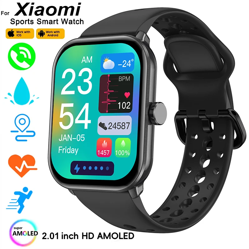 Xiaomi Watch 5 글로벌 버전 남성 여성 HD AMOLED 스크린 심박수 블루투스 통화 GPS 트랙 방수 스포츠 스마트 시계