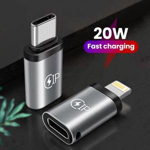 USB 케이블 변환기 번개-USB C 어댑터 20W Ios-Type-C Adaptador for IPhone 15 14 13 Pro Max Huawei Xiaomi Samsung