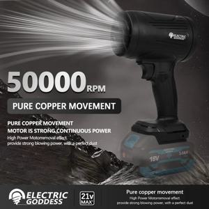전기 여신 워시 에어 건 50000RPM 터보 제트 팬 전기 Ppwerful 송풍기 Makita 배터리 용 제설 공기 건조기