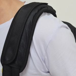 검은 색 무게 감소 어깨 패드 듀얼 배낭 스트레스 감소 더 넓은 무게 감소 책가방 어깨 끈