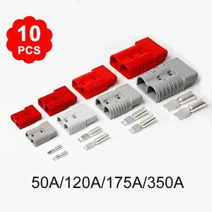 5/10pcs 50A/120A/175A/350A 앤더슨 스타일 플러그 커넥터 12-24V DC 전동 공구 전원 충전기 배터리 전자 액세서리
