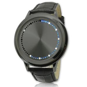 새로운 패션 터치 시계 Led 시계 남자 크리 에이 티브 도트 매트릭스 블루 라이트 Led 디지털 시계 전자 시계 reloj hombre 디지털
