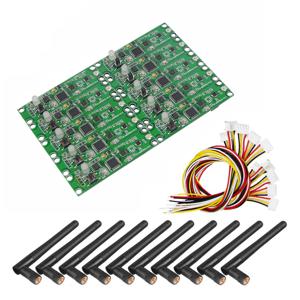DMX 512 무선 PCB 모듈 보드(안테나 포함) 2 in 1 송신기 및 수신기 이동 헤드 DMX 컨트롤러 파티 조명 제어