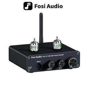 5725W 진공관 증폭기 HiFi BOX X3이 장착된 턴테이블 축음기 프리앰프용 Fosi 오디오 Bluetooth 포노 프리앰프