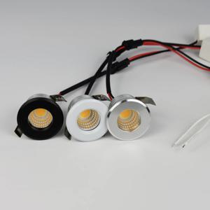 가정 쇼케이스 캐비닛 호텔 스커트 등을 위한 작은 매입형 천장 LED 스포트 라이트 COB 3W 110V 220V 디밍 가능 드라이버 포함