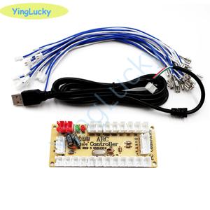 MAME 게임용 아케이드 USB 인코더, PC와 조이스틱 아케이드 로커 회로 보드 제어판, 제로 딜레이, 2 인용