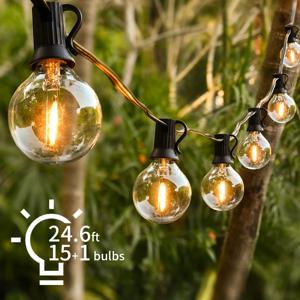 30M LED 요정 문자열 빛 글로브 파티 갈 랜드 빛 G40 꽃 빛 야외 뒷마당에 대 한 따뜻한 흰색 웨딩 장식 조명
