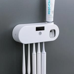 새로운 칫솔 UV 살균기 치약 압착기 2 in 1 자외선, 항균 칫솔 박테리아 살균 기계