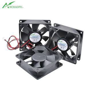 ACP8025 8cm 80mm 팬 80x80x25mm DC5V 12V 24V 2pin 냉각 팬 섀시 전원 인버터에 적합
