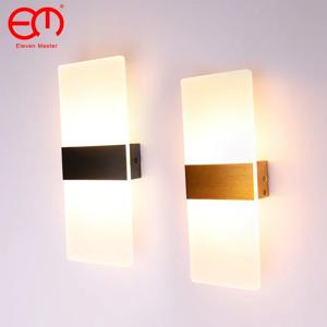 LED 벽 조명 220V 110V, 침실 침대 옆 조명, 거실 발코니 통로 벽 램프, 복도 벽 돌출 램프