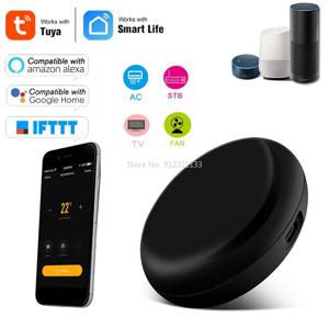 Tuya WiFi 스마트 범용 IR 원격 DIY 스마트 홈 제어 시스템 TV DVD AUD AC 에어컨은 Alexa Google 홈과 함께 작동합니다.