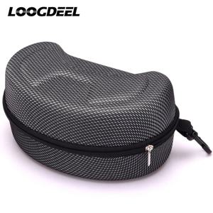 LOOGDEEL 여행 스노우보드 스키 고글 케이스, 겨울 야외 스키 스포츠 안경, EVA 선글라스 보관함