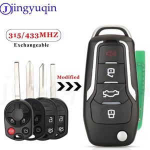 Jingyuqin 315/433MHz 4D63 포드 이스케이프 포커스 C-Max Transit F250 F350 F450 F550 OUCD 용 원격 키 수정 6000022   CWTWB1U793