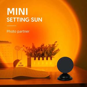 미니 USB 일몰 램프 Led 프로젝터 야간 조명 16 색 스위치 무지개 분위기 홈 침실 배경 벽 장식 선물