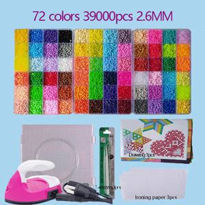 2.6mm Perler 하마 비즈 세트 3D 퍼즐 철 비즈 장난감 키즈 크리 에이 티브 수제 공예 DIY 선물 퓨즈 비즈 대형 pegboard 있음