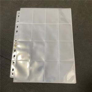 20/50PCS A4 지우기 50*68mm 16 포켓 카드 사진 앨범 11 홀 페이지 보드 게임 카드 바인더