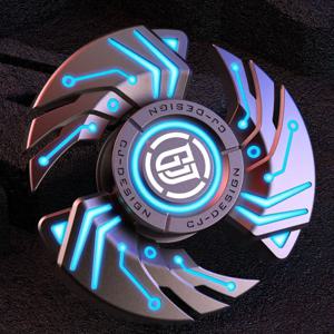 ADJUDICATION Fidget Toys 손가락 끝 자이로 다기능 빛나는 모든 금속 어린이 Antistress 지속 회전 핸드 스피너 불꽃