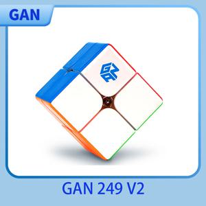 [JudyCube] GAN 249 V2 매직 스피드 큐브 스티커가 없는 GAN 249 V 2 전문 Fidget Toys GAN249 V 2 Cubo Magico 퍼즐 Gan 2x2