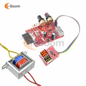 40A/100A 스폿 용접기 제어 보드 용접기 컨트롤러 모듈 AC 110V 220V ~ 9V 변압기로 조정 가능한 시간 전류