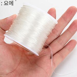IYOE 0.5-1.5mm 탄성 코드 문자열 보석에 대 한 투명 탄성 스레드 Diy 팔찌 목걸이 페르시 액세서리 만들기