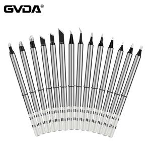 GVDA 전기 납땜 인두 팁 B2 BC3 BC2 ILS K65 D24 BL K GD300 DIY 교체 솔더 헤드 납땜 인두 스팅