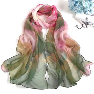 RUNMEIFA 2023 새로운 패션 봄/여름 여성 꽃 인쇄 비치 실크 스카프 Shawls 여성 롱 랩 비치 선 스크린 Hijab