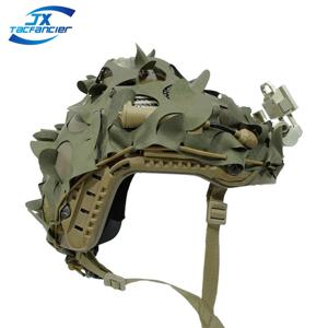 3D Camo Net Airsoft 헬멧 커버 레이저 컷 나일론 Drawstring 헬멧 Scrim CS Wargame Paintball Paratrooper Hunting 액세서리