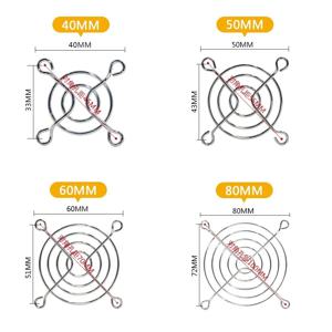 냉각 팬 가드 금속 그릴 컴퓨터 커버 팬 그릴, 30mm, 40mm, 50mm, 60mm, 70mm, 80mm, 90mm, 120mm, 135mm, 140mm, 170mm, 200mm