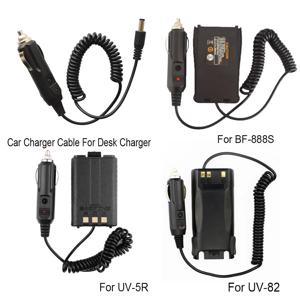 BAOFENG 배터리 제거기 차량용 충전기 BaoFeng UV 5R 5RE BF-888S UV-82 9R 충전 케이블 Uv-5r TYT TH-F8 담배 라이터