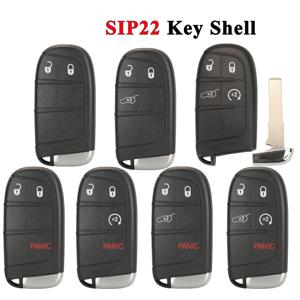 Jingyuqin SIP22 블레이드 지프 레니게이드 나침반 3/4/5 버튼에 대 한 스마트 원격 자동차 키 쉘 Fob 자동 SUV 열쇠가 없는 항목 Fob 케이스