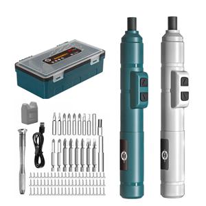 미니 무선 전기 스크루 드라이버 세트 무선 USB 충전식 스크루 드라이버 3.6V 200r/Min 홈 전기 드릴 수리 전동 공구