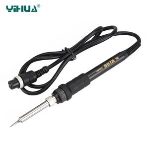 YIHUA 907A 납땜 인두 핸들 50W 범용 936 납땜 스테이션 전기 다리미 5 홀 인터페이스 용접 도구 액세서리