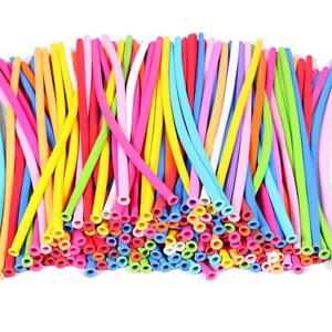 50/100PCS 긴 풍선 라텍스 어린이 DIY 장난감 짠 풍선 디자인 귀여운 만화 색상 탄성 키즈 소년 소녀 생일 선물 TMZ