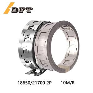 10M 2P 18650/21700 니켈 도금 스트립 0.15x27mm 간격 20.2mm 배터리 스폿 용접에 사용 DIY 배터리 팩