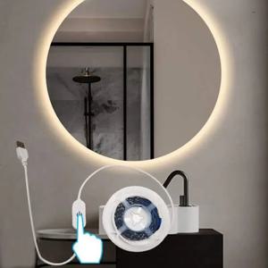 1M/3M/5M USB LED 스트립 빛 5V 30LED/m 2835 디 밍이 가능한 유연한 램프 테이프 TV 백라이트 룸 주방 조명 램프 장식