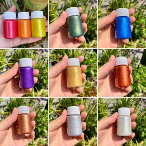 20ml/병 금속 진주 빛 아크릴 페인트 손으로 그린 ​​방수 DIY 석고 인형 색칠 모델 낙서 공예 페인트