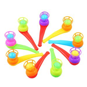 12Pcs 재미있는 마술 부는 파이프 플로팅 볼 게임 어린이 생일 파티는 기념품을 선호합니다 카니발 크리스마스 파티 상금 Piñatas 장난감