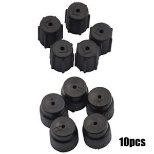 10 X R134a 에어컨 캡 AC 씰링 캡 5pcs 고압 16mm + 5pcs 자동차 충전 포트 AC 시스템 캡 액세서리