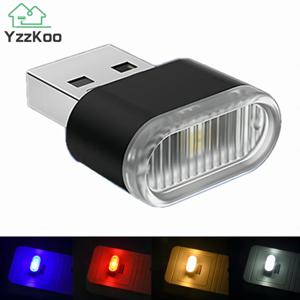 자동차 미니 USB LED 분위기 조명 자동차 인테리어 네온 장식 램프 비상 조명 범용 PC 휴대용 플러그 앤 플레이