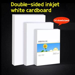 A4 흰색 골판지 양면 무광택 코팅지 250g 300g 잉크젯 인쇄 명함 용지 인쇄 상점 용품