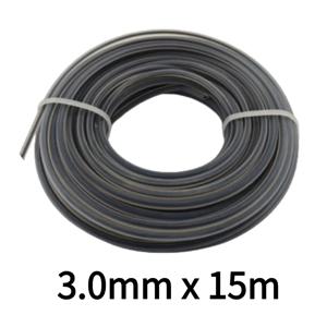 2.7/3mm 나일론 잔디 트리머 라인 브러시 커터 헤드 스트리머 스퀘어 로프 깎기 와이어 잔디 깎는 기계 fil debroussailleuse