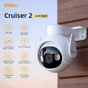 IMOU 순양함 2 3MP 5MP Wi-Fi 야외 보안 카메라 AI 스마트 추적 인간 차량 감지 IP66 나이트 비전 양방향 토크