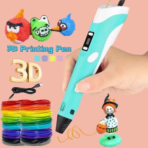 3D 인쇄 펜 DIY 입체 그림 어린이 장난감 LCD 화면과 재미있는 위장 호환 PLA 필라멘트 장난감 선물