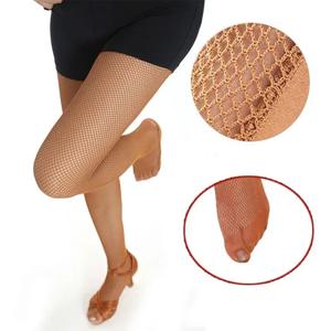 전문 라틴 스타킹 여성 전문 Fishnet 스타킹 볼룸 & 라틴 댄스 하드 원사 탄성 라틴 스타킹 팬티 스타킹